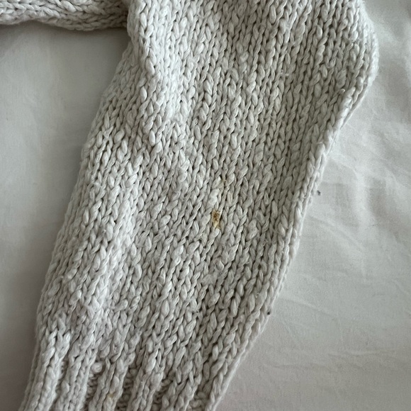 Talula knit cream sweater from Aritzia, small stain on back of sleeve. - Picture 2 of 3